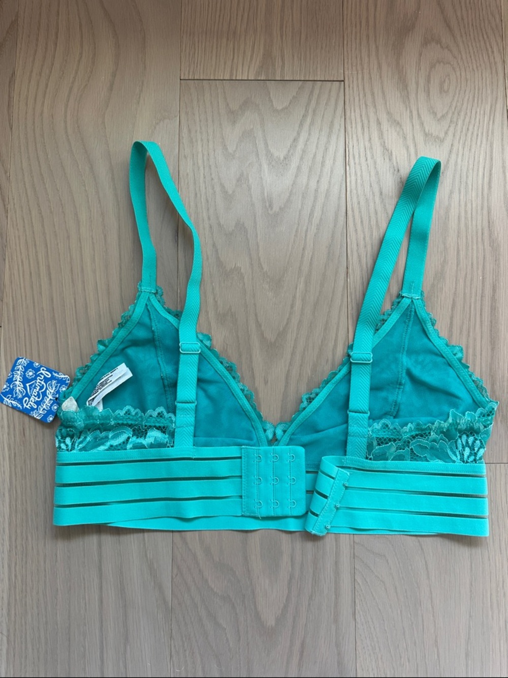 Free People Teal Lace Festival Bralette - Picture 4 of 5